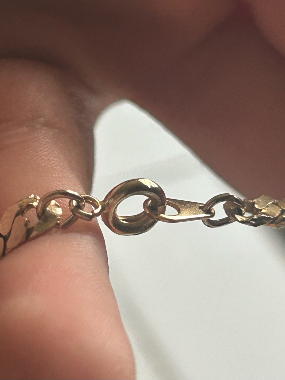 Vintage Gold Tone Flat Curb Chain Necklace - Timeless Women’s Jewelry 22 in - Picture 9 of 10
